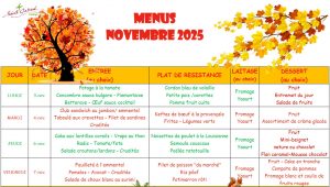 Semaine du 3 au 7 novembre