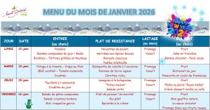 Semaine du 12 au 16 janvier