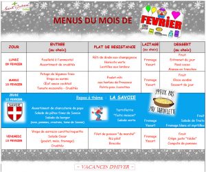 Semaine du 9 au 13 février